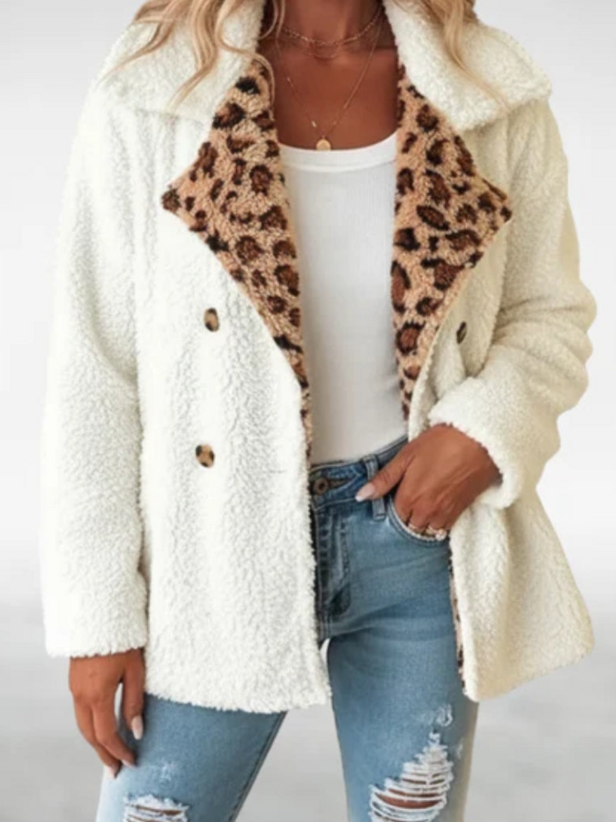 Lori | Cosy Leopard Teddy Coat