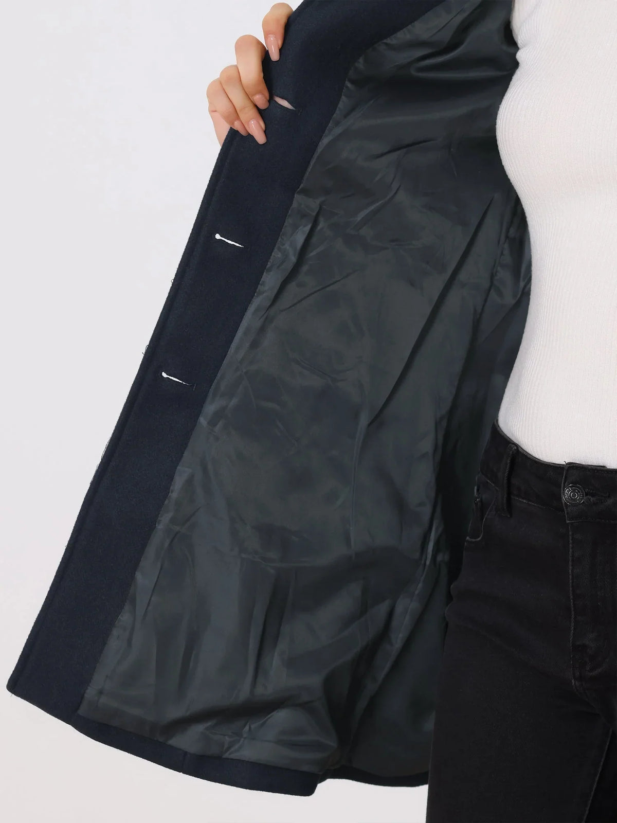 Harriet | Classic Collar Button-Front Coat