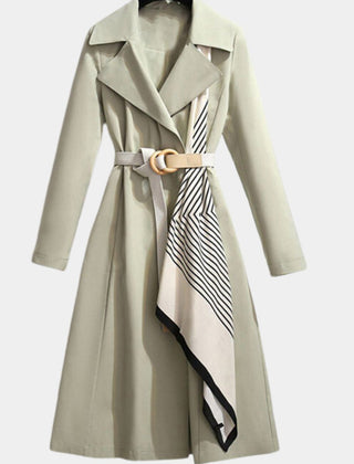 Camille | Belted Classic Midi Trench Coat