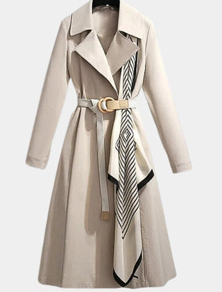 Camille | Belted Classic Midi Trench Coat