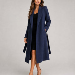 Adelaide | Belted Long Lapel Coat