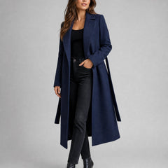 Adelaide | Belted Long Lapel Coat