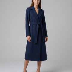 Adelaide | Belted Long Lapel Coat