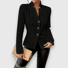 Augusta | Textured Button-Front Cardigan