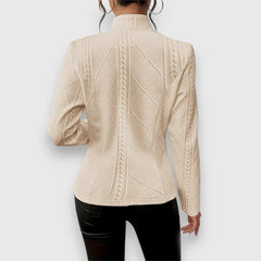 Loretta | Textured Button-Front Cardigan