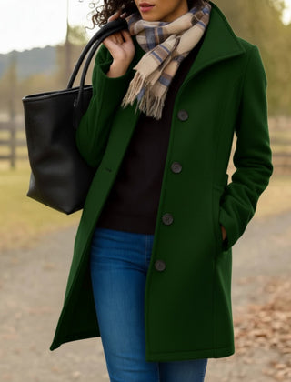 Rosa | Classic Mid-Length Single-Breasted Coat