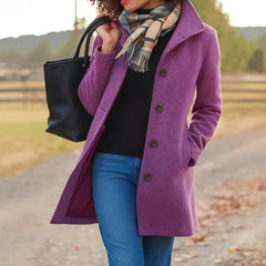 Rosa | Classic Mid-Length Single-Breasted Coat