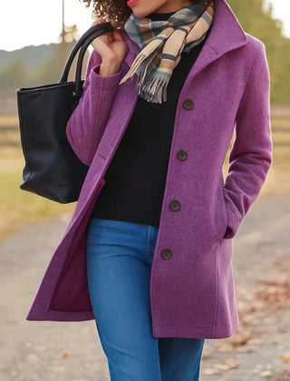 Rosa | Classic Mid-Length Single-Breasted Coat