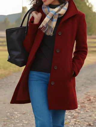 Rosa | Classic Mid-Length Single-Breasted Coat