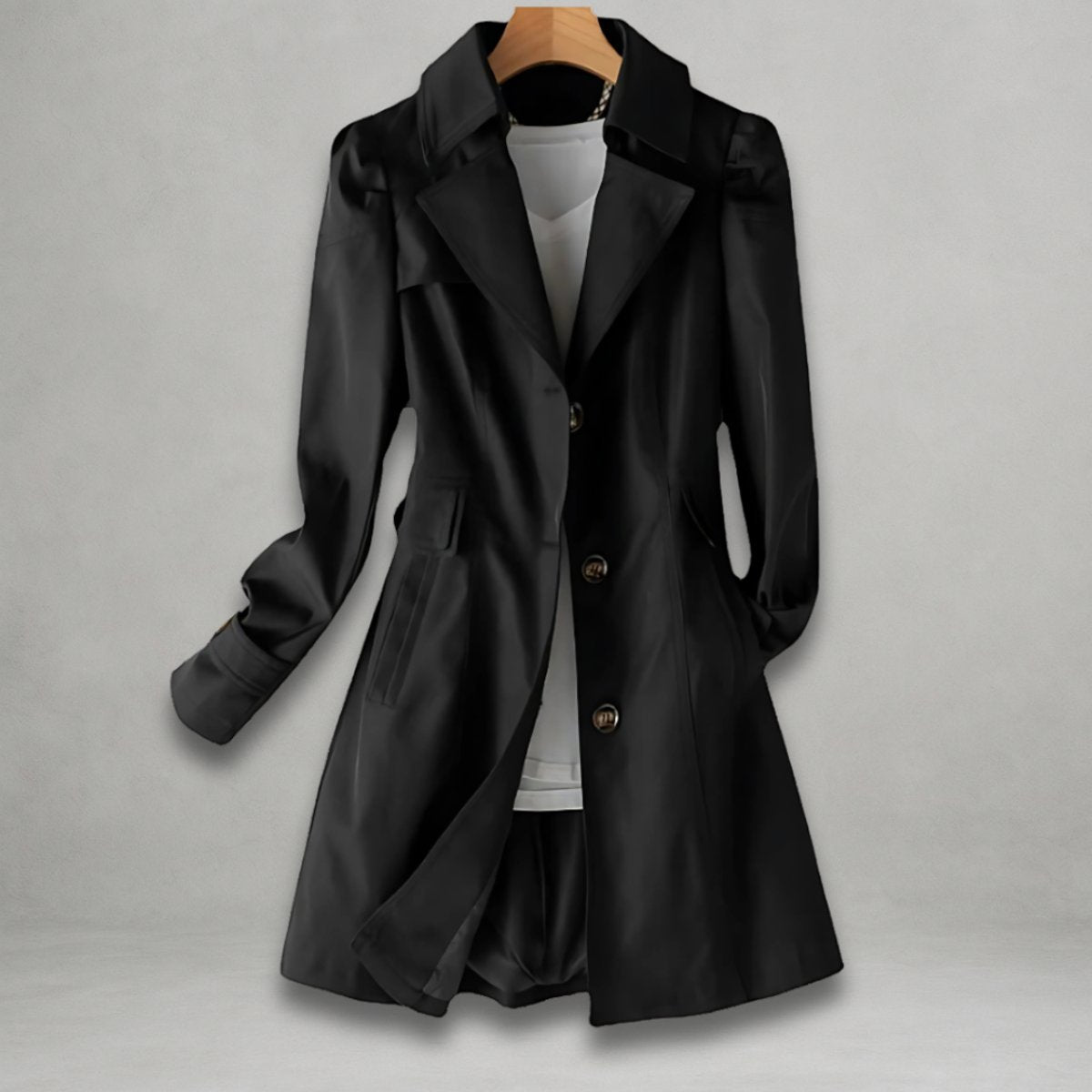 Isabelle | Tailored Single-Breasted Trench Coat