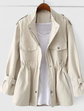Delphine | Drawstring-Waist Utility Jacket