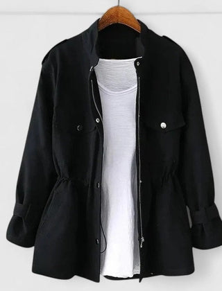 Delphine | Drawstring-Waist Utility Jacket