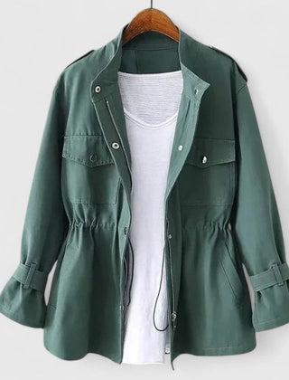 Delphine | Drawstring-Waist Utility Jacket