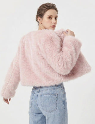 Anastasia | Cropped Plush Jacket