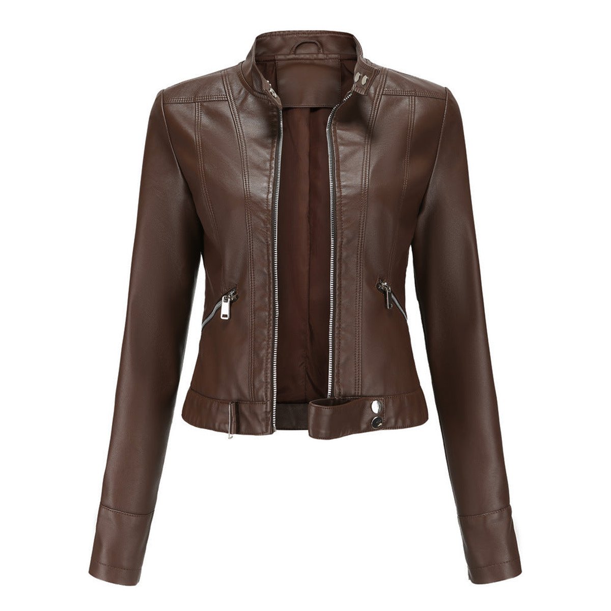 Sasha | Cropped Moto Jacket