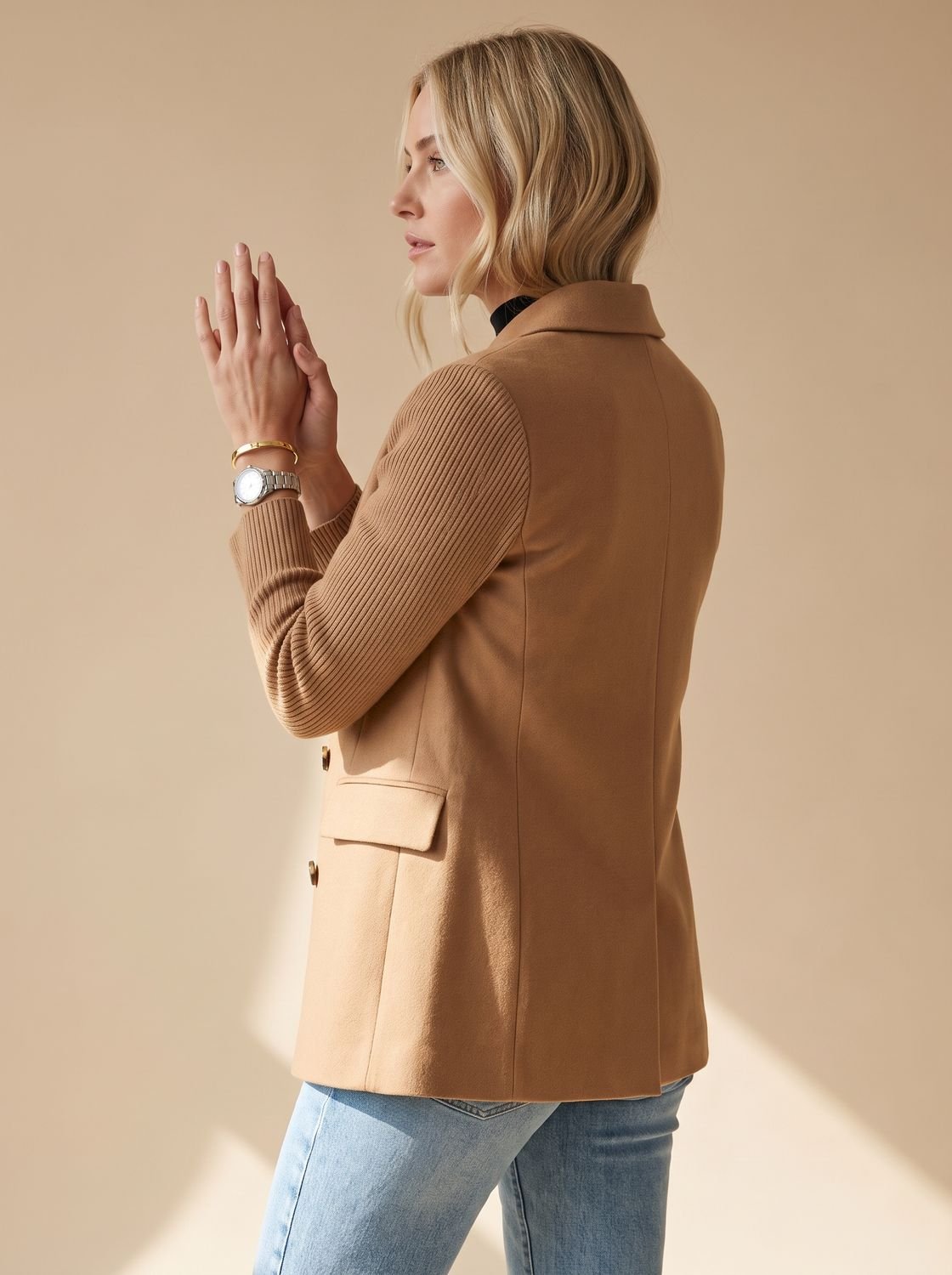 Primrose | Double-Breasted Soft-Sleeve Blazer