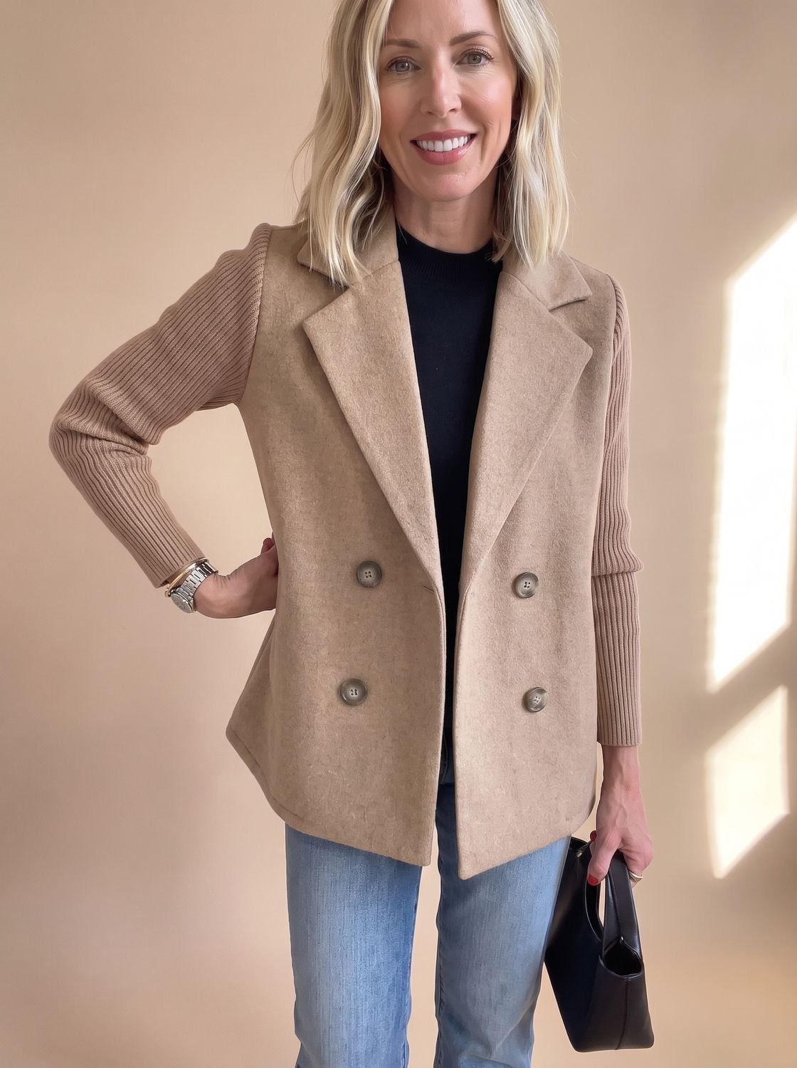 Primrose | Double-Breasted Soft-Sleeve Blazer