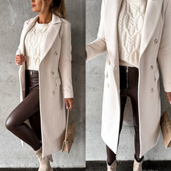 Emeline | Double-Breasted Long Coat