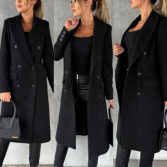 Emeline | Double-Breasted Long Coat