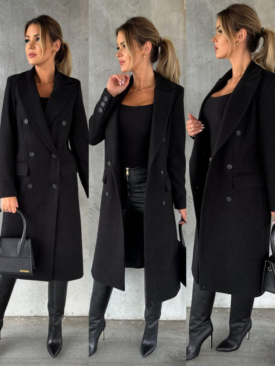 Emeline | Double-Breasted Long Coat