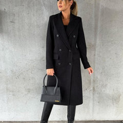 Emeline | Double-Breasted Longline Overcoat