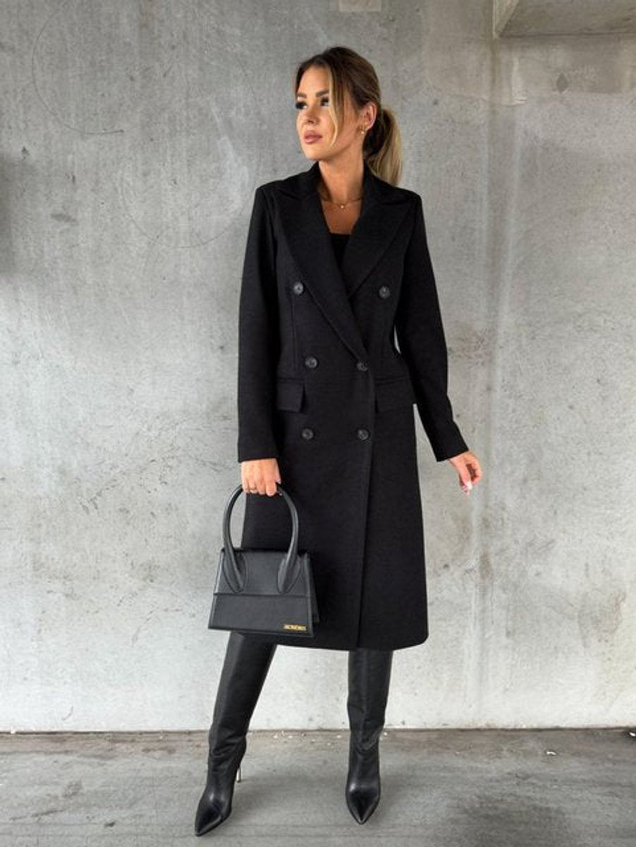 Emeline | Double-Breasted Long Coat