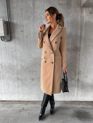Emeline | Double-Breasted Long Coat
