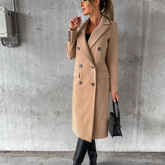 Emeline | Double-Breasted Long Coat