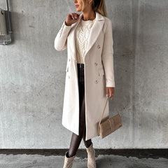 Emeline | Double-Breasted Long Coat