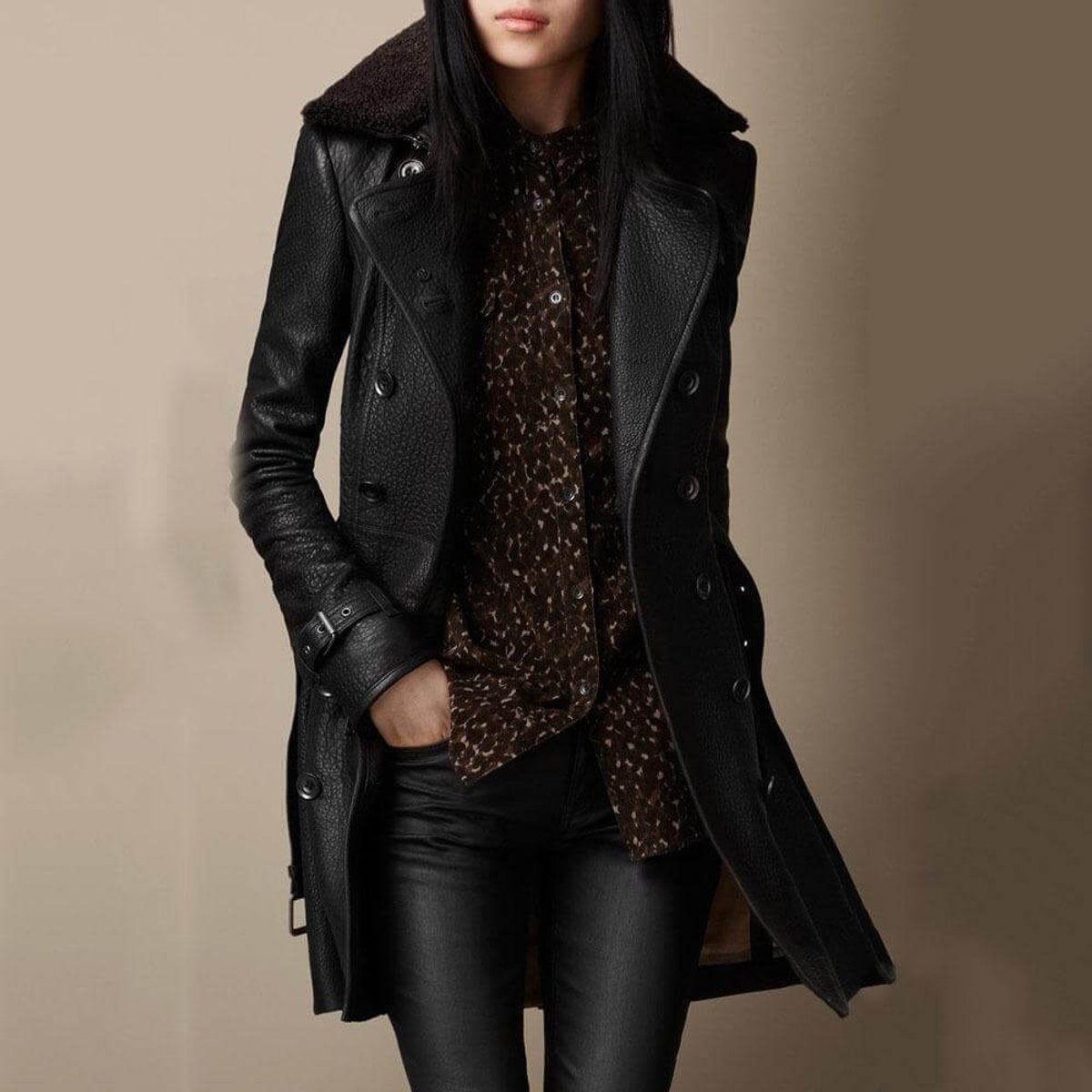 Larissa | Double-Breasted Statement Trench Coat