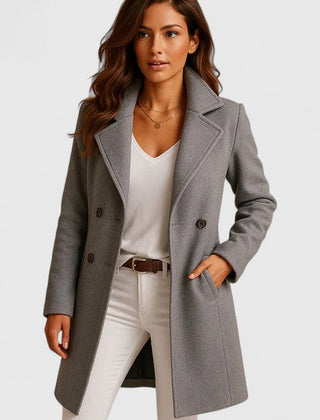 Blanche | Tailored Notch-Lapel Long Coat