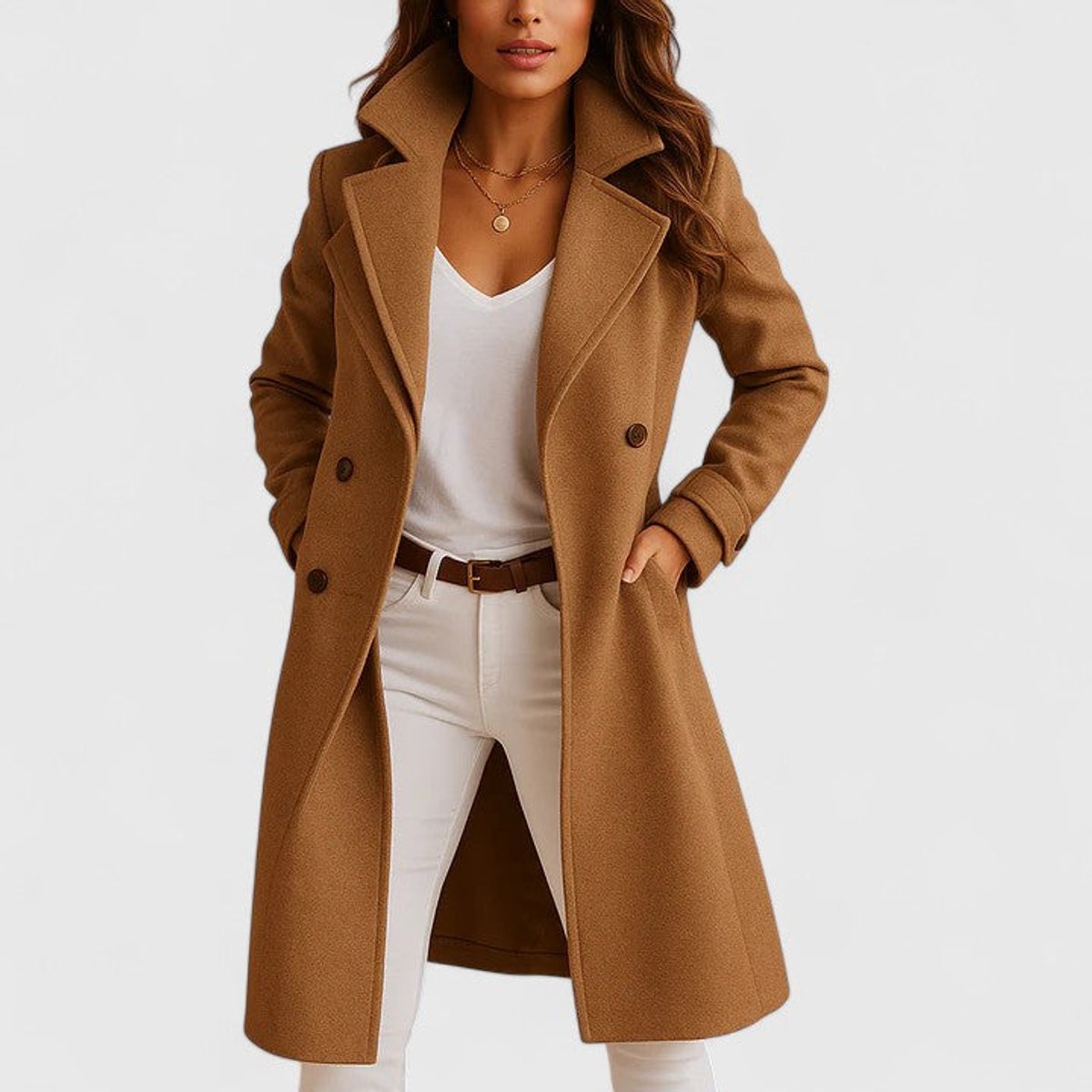 Blanche | Tailored Long Lapel Coat