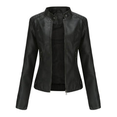 Yasmin | Tailored Stand-Collar Moto Jacket