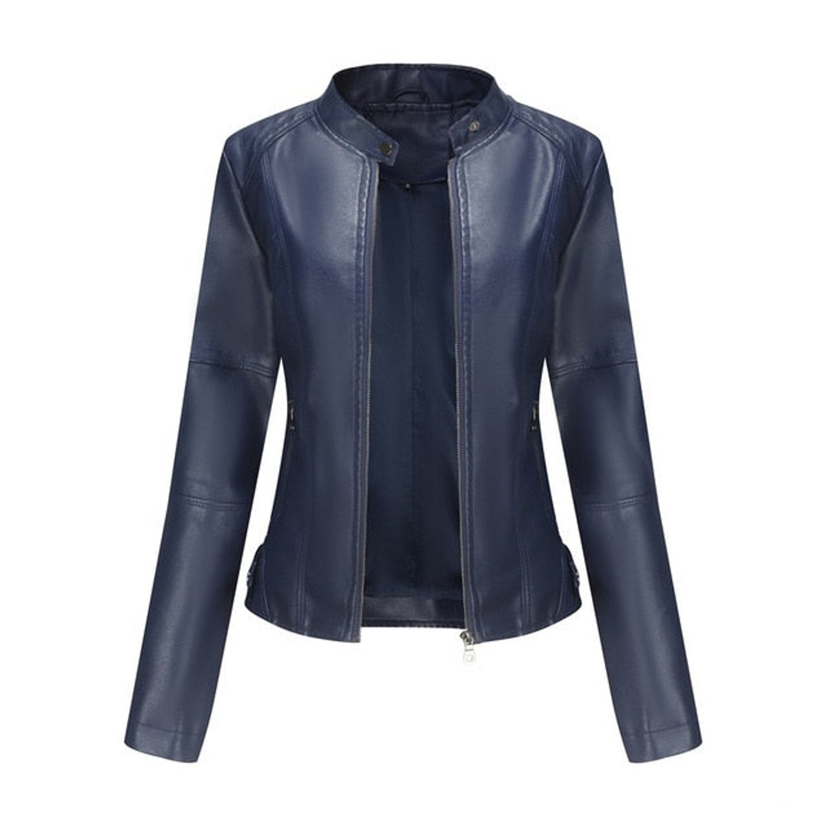 Yasmin | Tailored Stand-Collar Moto Jacket