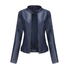Helen | Refined Stand-Collar Moto Jacket