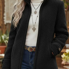 Cynthia | Cosy Stand-Collar Zip-Up Coat