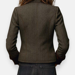 Florence | Military-Style Herringbone Jacket