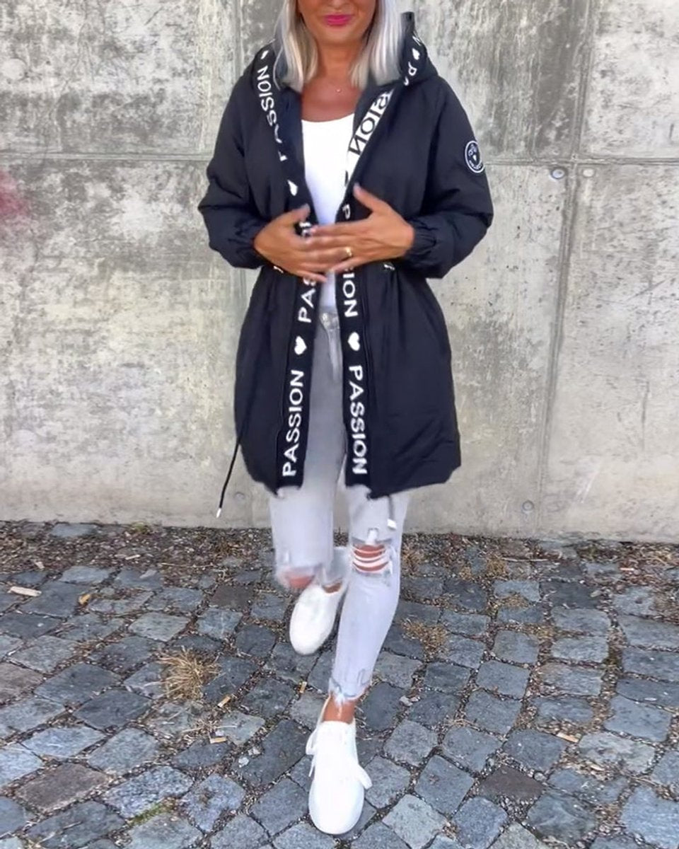Blythe | Hooded Drawstring Midi Parka