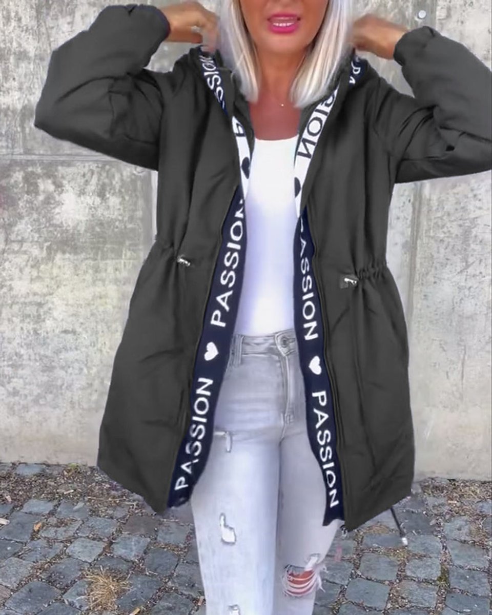 Blythe | Hooded Drawstring Midi Parka