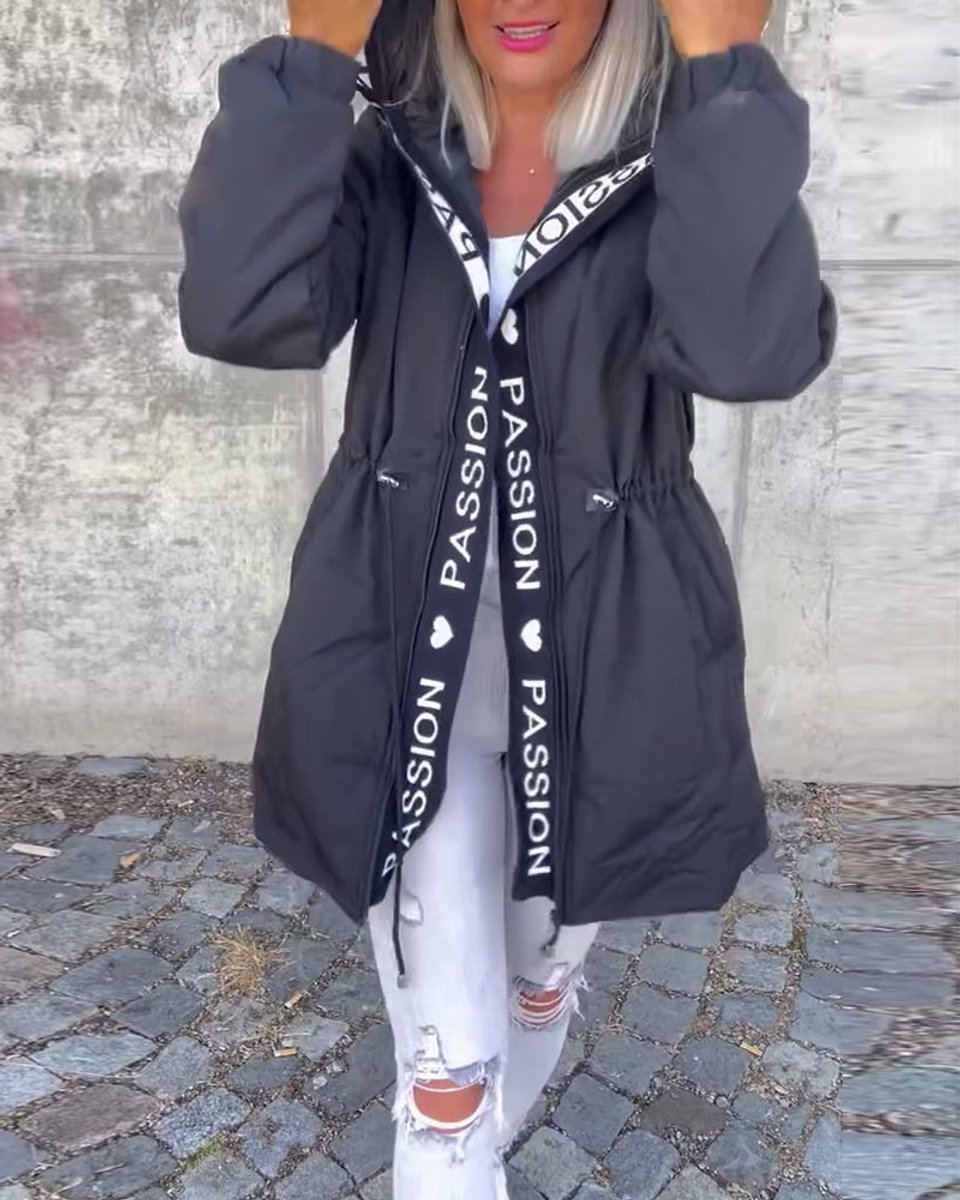 Blythe | Hooded Drawstring Midi Parka