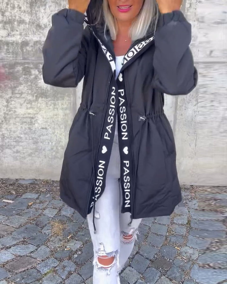 Blythe | Hooded Drawstring Midi Parka