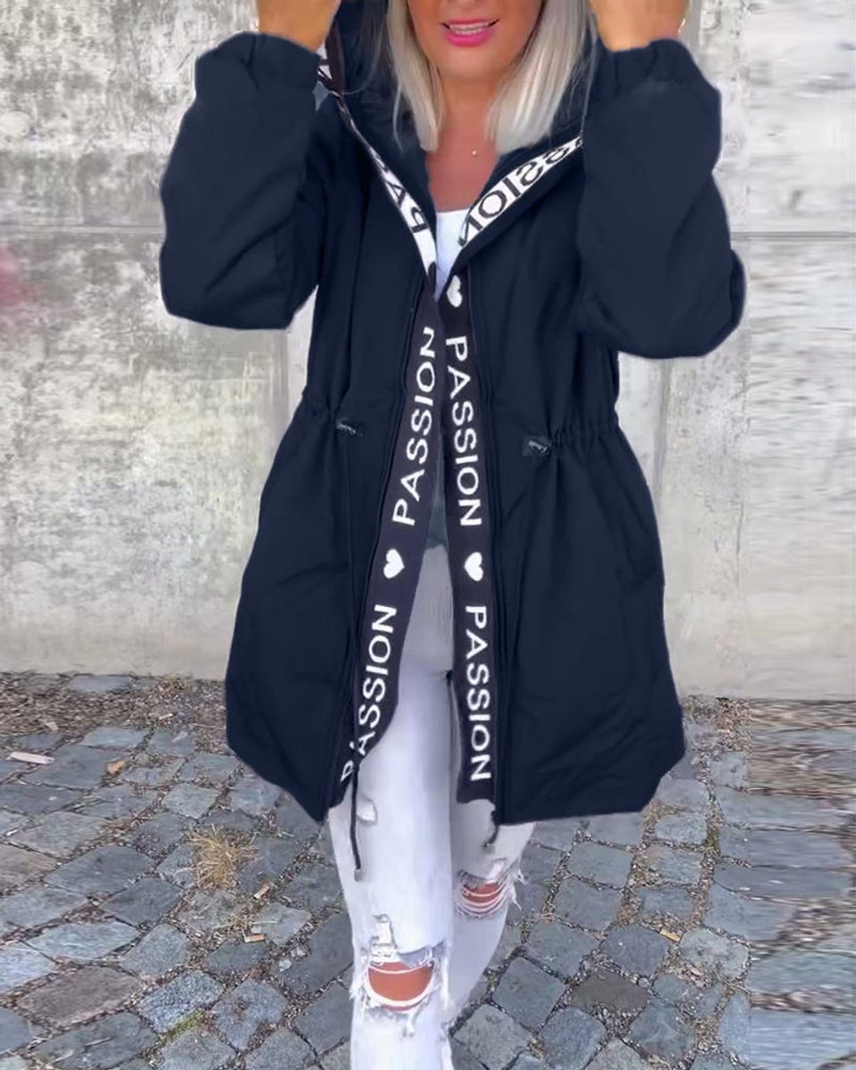 Blythe | Hooded Drawstring Midi Parka