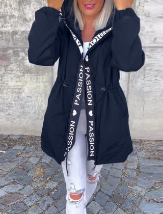Blythe | Hooded Drawstring Midi Parka