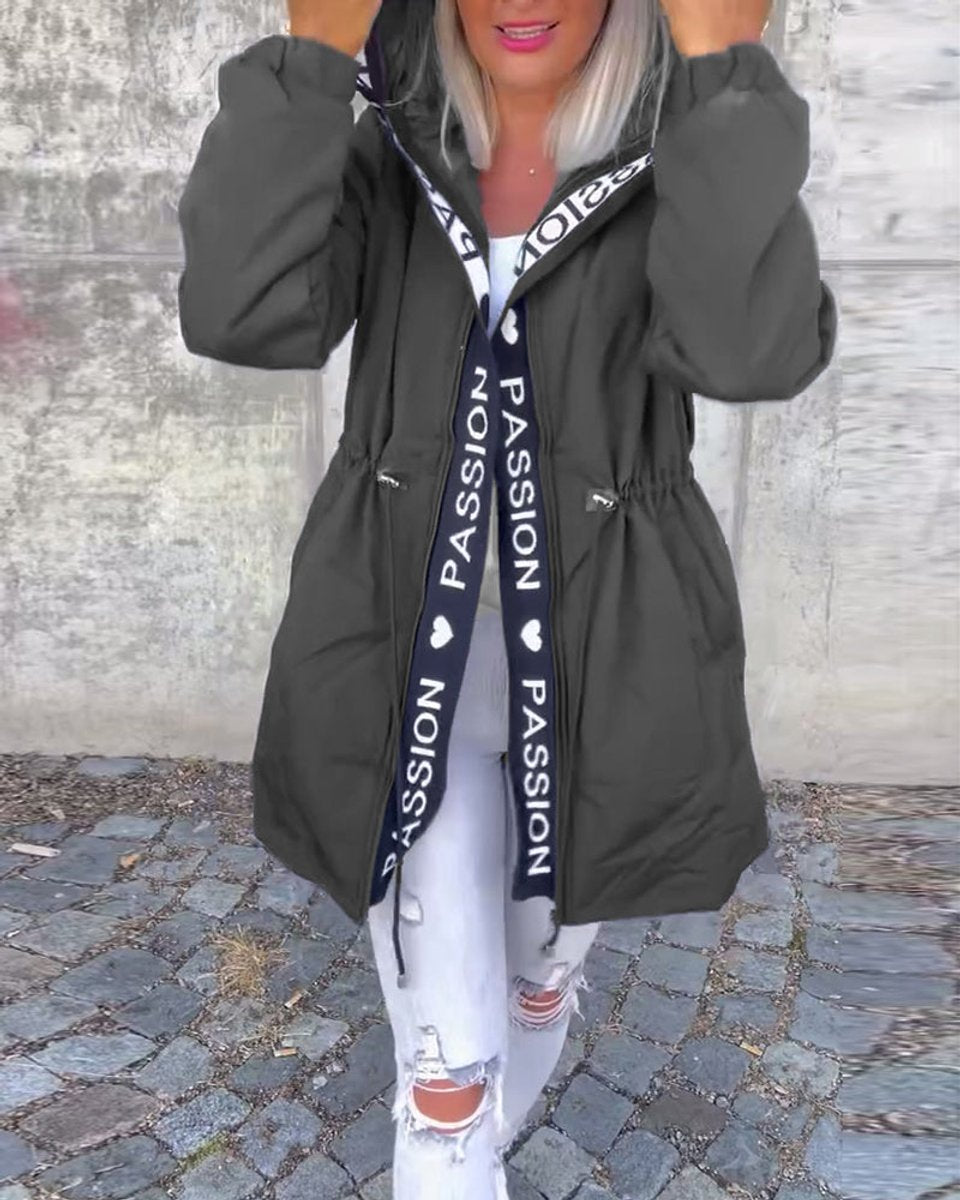 Blythe | Hooded Drawstring Midi Parka