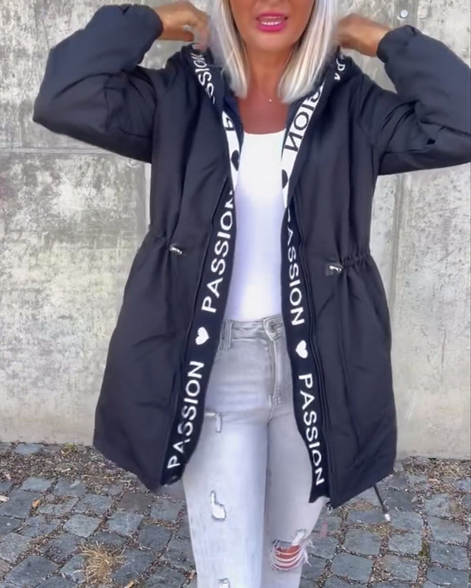 Blythe | Hooded Drawstring Midi Parka