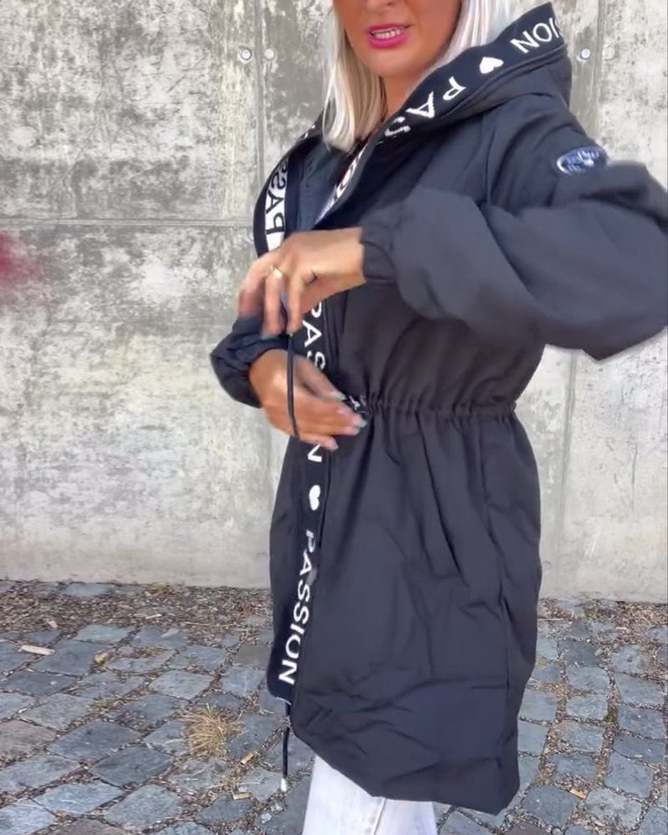Blythe | Hooded Drawstring Midi Parka