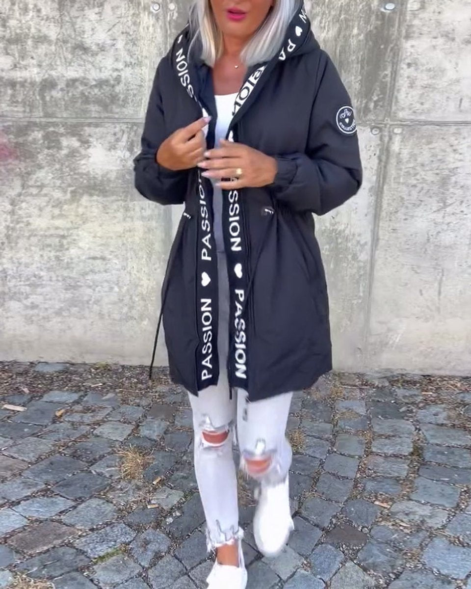 Blythe | Hooded Drawstring Midi Parka