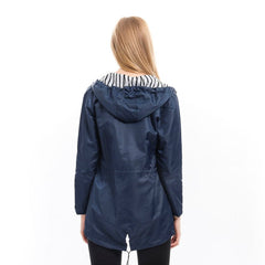Ottoline | Hooded Drawstring Rain Coat