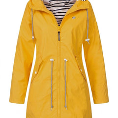 Ottoline | Hooded Drawstring Rain Coat