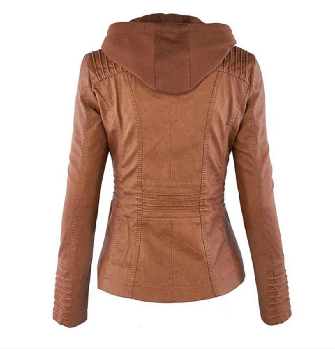 Diana | Hooded Zip-Up Moto Jacket